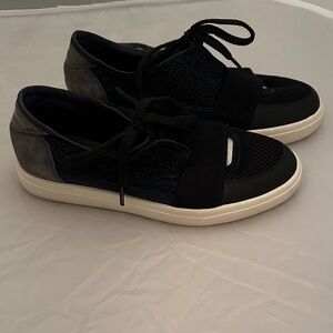 Vaneli Sport Studded Black and Gray Women's Sneakers 7.5